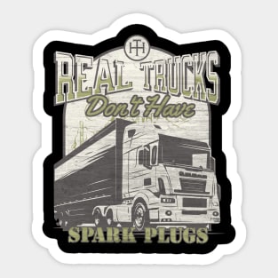 Diesel Trucks are REAL trucks Sticker